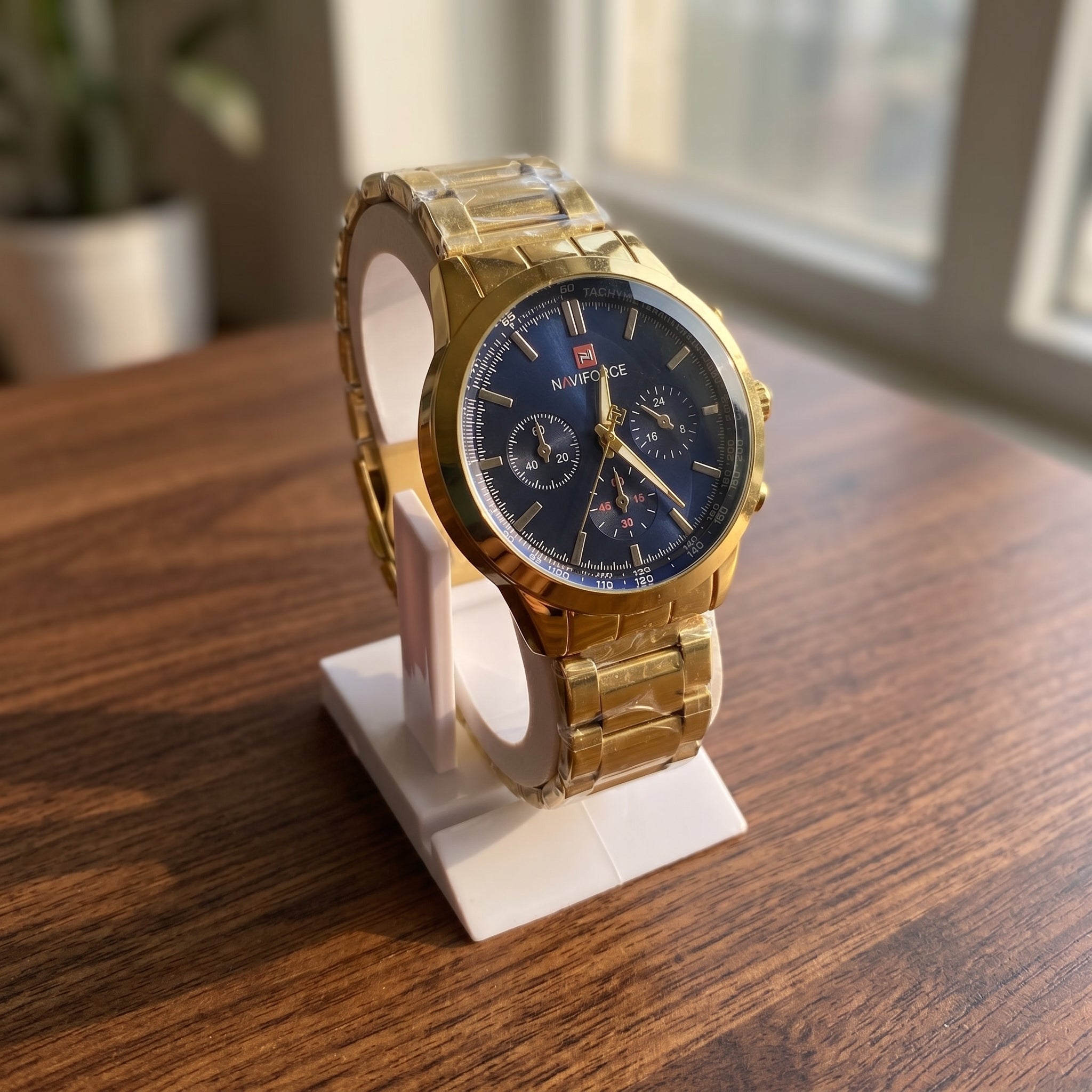 NAVIFORCE NF9214 Golden Edition black display Watch For Men
