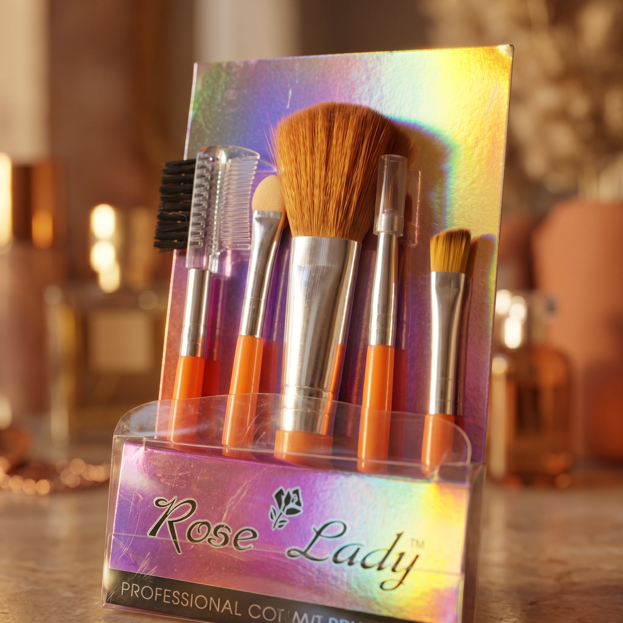 Pearlin Cute Hello Kitty 5 Makeup Foundation Powder Eye shadow Brushes Set